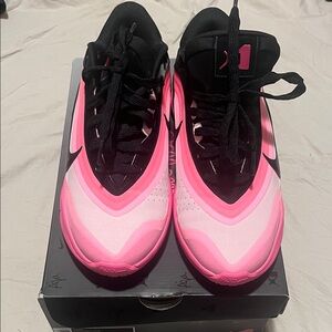 Nike Women's Vibrant Pink and Black Sneakers